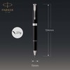 Parker Sonnet Tintenroller | Matt-Schwarze Lackierung mit Palladiumzierteilen | feine