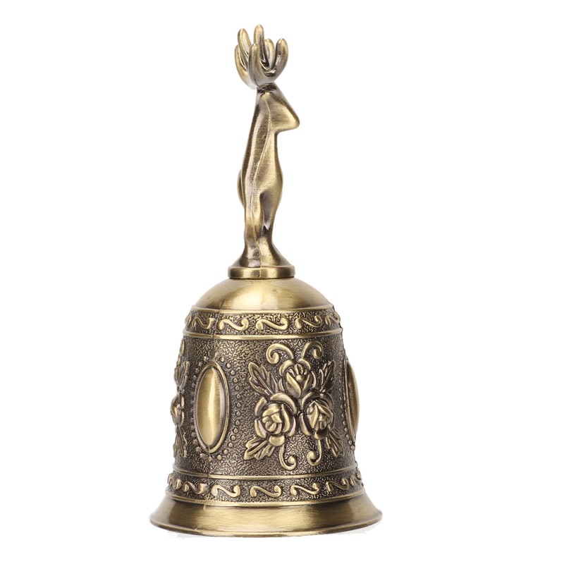 Deer Shape Hand Bell Vintage Plating Process Rustproof Polished Finish