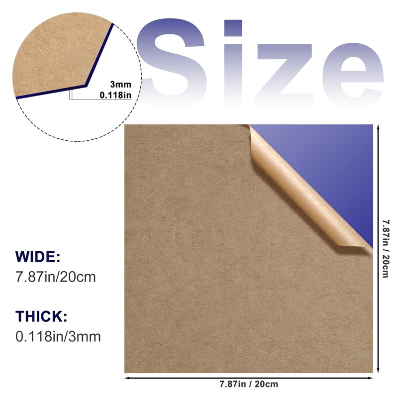 Gute 6Pcs Cast Acrylic Sheet,Acrylic Sheet Opaque Plastic Sheet 8