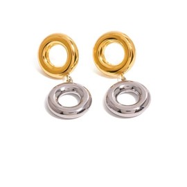WEIMU 18K Gold Earrings Chunky Gold Hoop Earrings for Women Cute Fashion Hypoallergenic earrings Minimalist Jewelry Gift (multicolor 2)