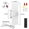 GOODATE Plug in Wall Sconces with Stepless Adjustable 3000K-6500K Colors