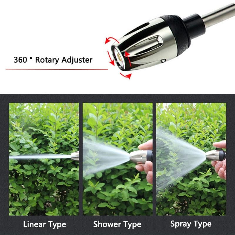 High Pressure Car Wash Water Gun Long Rod Garden Hose
