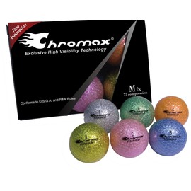 Chromax M2 75 Compression Golf Balls (Pack of 6) Assorted