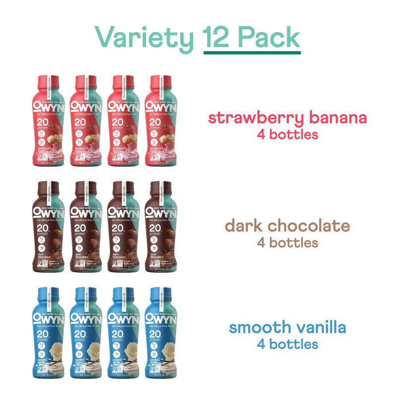 OWYN Only What You Need Protein Shake Variety Pack, Strawberry
