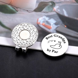 Grandpa Golf Grandpa Gifts, Gift for Grandpa, Gifts for Grandpa Best Grandpa Gifts, Grandpa Fathers Day Birthday Gift from Granddaughter Grandson Grandpa Hat Clip, Grandpa Stocking Stuffers for Men