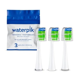 Waterpik Sensonic STWB-3WW-B - Cabezales de cepillo para polvo de dientes, 3 cabezales de cepillo para polvo de dientes, color blanco
