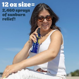 Solar Recover Solar Recover After Sun Moisturizing Spray & Hair Detangler Combo (3 Pack) - 12oz Full Size + 2oz Travel Size Hydrating Facial and Body Mist for Sunburn Relief + 8oz All Natural Leave-In Conditioner