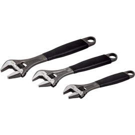 Bacho Alloy Steel Metric Adjustable Wrench Set (Pack of 3)