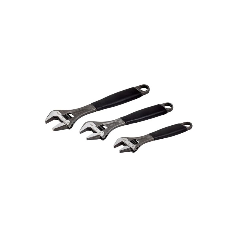 Bacho Alloy Steel Metric Adjustable Wrench Set (Pack of 3)