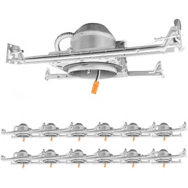 Anyhome 12 Pack 4 Inch Recessed Lighting Housing, 2024 Version IC Rated & Air Tight Can Light Housing New Construction, Recessed Retrofit Downlight Housing, TP24 Connector, ETL Listed