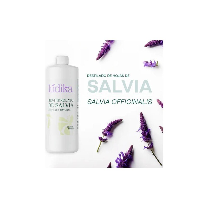 Hidrolato De Salvia 500ml Purificante, Seborregulador