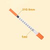 10pcs 1ml Dispensing Measuring Tool, 0.31x8mm Indivdually Sealed Sterile Packaging,