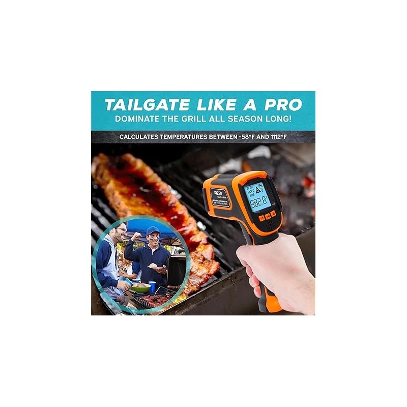 KIZEN Infrared Thermometer LaserPro LP300 Handheld Temperature Gun