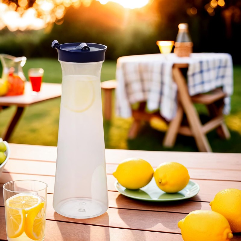 Blue Sky Clear Disposable Plastic Serving Pitcher 1000ml (34oz) with