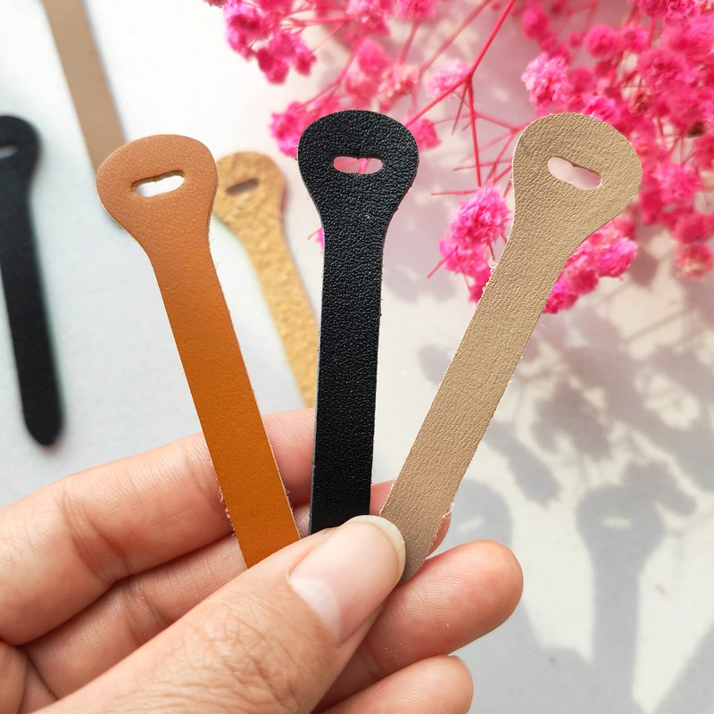 Leather Pulls, Zipper Sliders, Zipper Pulls, Total Length: 2.8 inches