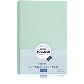 Julius Zöllner Jersey Fitted Sheet 70 x 140 cm / 60 x 120 cm Sage