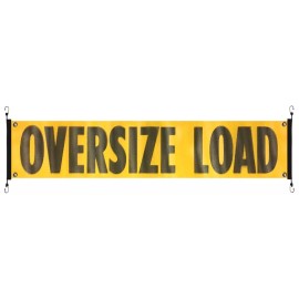 Wilson 14" x 72" Oversize Load Sign w/ Bungee Hooks and Grommets -Heavy Duty Vinyl Mesh