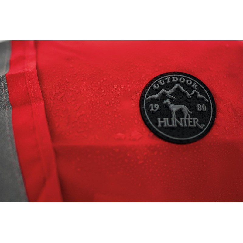 Hunter Uppsala Rain Dog Raincoat with Reflective Stripes, 30, Red
