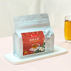 XIEJINJI Jasmine Black Tea - 40 Count, Special Blend Black Tea with Jasmine, Fragrant Floral Aroma, Eco-Conscious Tea Bags, 4.5 Oz