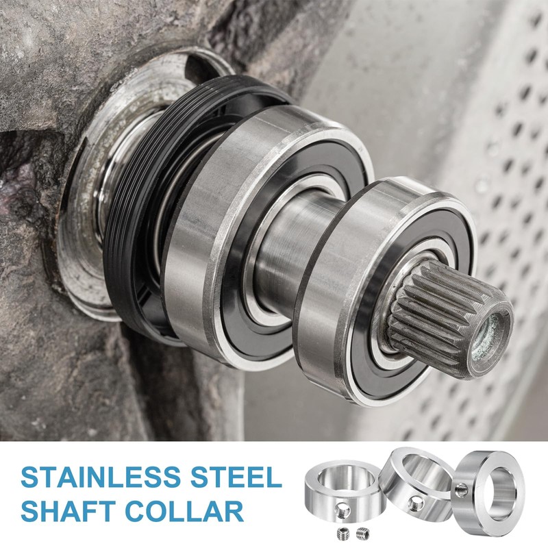 MECCANIXITY 2pcs Stainless Steel Shaft Collar, 25mm(1") ID 40mm(1 9/16")