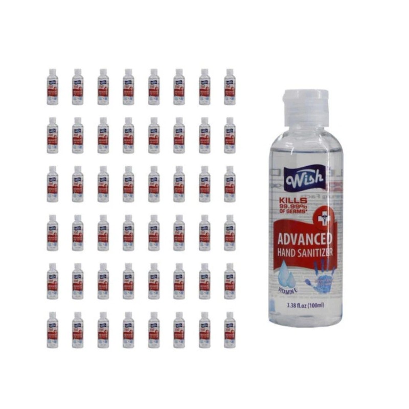Wish Advance Hand Sanitizer Antiviral Antibacterial 3.38oz (24 PACK)