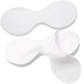Mxxipp 100 Sheets Disposable Eye Mask Paper, Non Woven Facial Eye Care Pads, Skincare Spa Paper Eye Covers Beauty Tool for Home Salon Wrap Moisture Retention- White