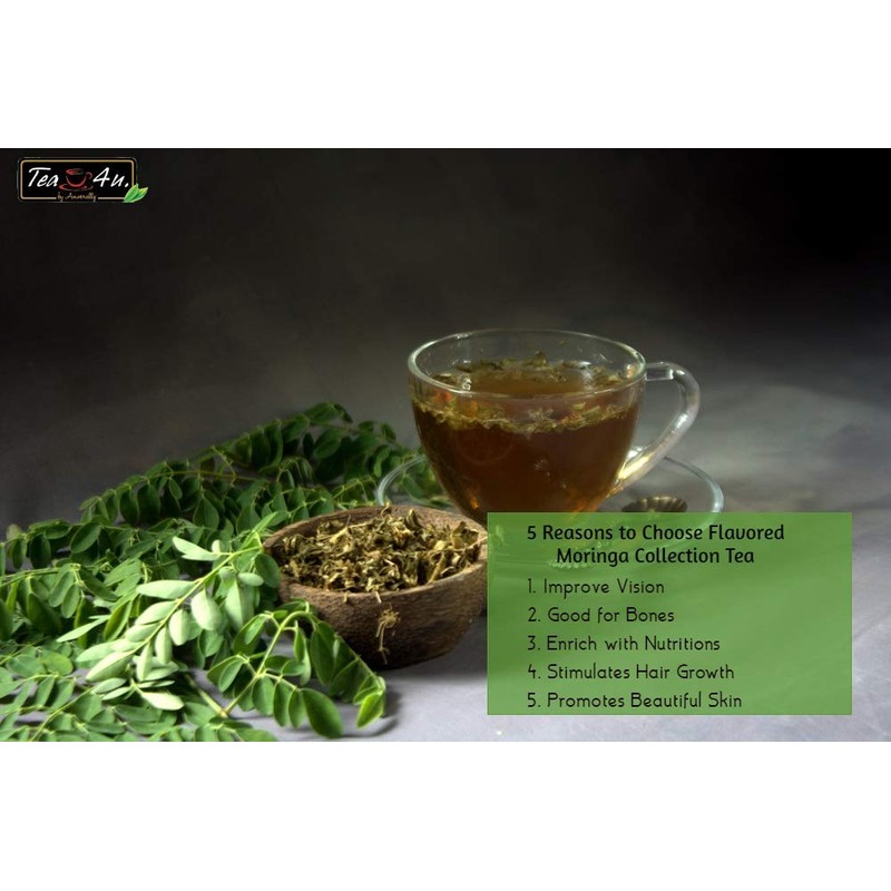 Tea4U Flavored Moringa Selections 60 Tea Bags