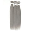 Brazilian Straight Grey Hair Bundle (18inch,1PC) 100% Human Hair Weave