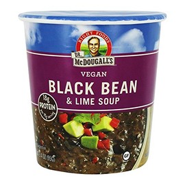 Dr McDougalls Right Foods Black Bean and Lime Big Cup Soup, 3.4 Ounce - 6 per case.6