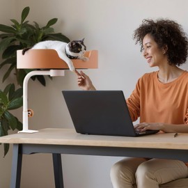 Desk Cat Bed Mount,Space Saving Nest Design,Durable Hammock Frame,Easy Installation,Removable Cushion,Ideal for Desktop,Home Offices and Side Tables,Perfect Cat Furniture Seat for Comfort and Play