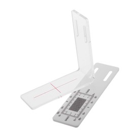 Mipcase Plastic Crack Gauge for Corners Corner Crack Monitoring Ruler Accurate Measurement Tool for Renovation Projects