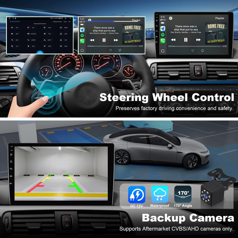 9 Inch IPS Touchscreen Linux Car Stereo for Toyota Corolla