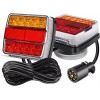 Nilight Magnetic LED Trailer Towing Light Kit 24ft Cable with