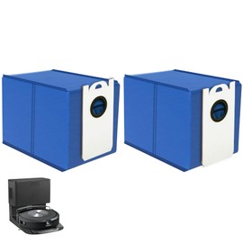 PonPeoo 2 Pack 6 Liter Large Capacity Dust Bags Fits for BObsweep UltraVision & UltraVision Pet Self-Empty Robot Vacuum Cleaner Replacement Parts Accessories Disposable Vacuum Bags