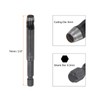 HARFINGTON 3pcs Leather Hollow Punch 1/4 Hex Shank for Drills,