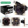 IFWATER USB Camera 5MP Webcam with 100 Degree No Distortion