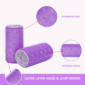 Hair Rollers, 5 x 10 cm / 2 x 3.9 inches of size, Easy to Use Hair Rollers that are not easy to fall off, for family, home, travel for life