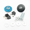 Mount Bonnet Racing Security Hood Pins Latch Kit Lock W/Keys
