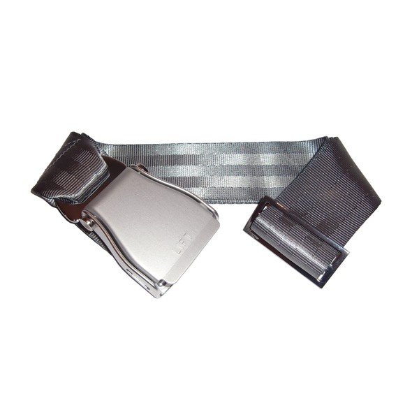 Skybelt Airplane Belt Silver/Grey Flying Seat Belt, gray, One size