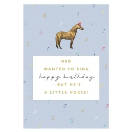 The Art File Little Horse Happy Birthday Card Greeting Card Made in the UK