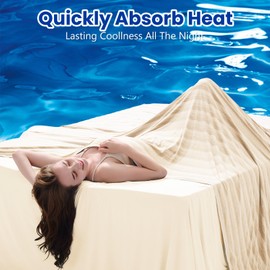 GOHERO Cooling Blanket King, 90"x108" Cooling Throw Bed Blankets for Hot Sleepers and Night Sweats, Arc-Chill Q-max>0.4 Light Weighted, Cold Breathable Summer Cool Blankets for Hot Weather