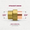 Everflow DDDV0034 3/4" Nominal Size No Lead Straight Union with