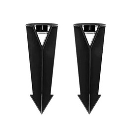 XLight, Inc. 20pk BLACK Heavy Duty Landscape Lighting 8in. Ground Spike Stakes 1/2" NPT