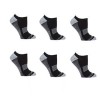 Copper Life Men's No Show compression 3-pack Socks Black, L