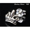 [Silver 925] 片耳 Earrings Punk Rock Gothic Crown Men's Women's;