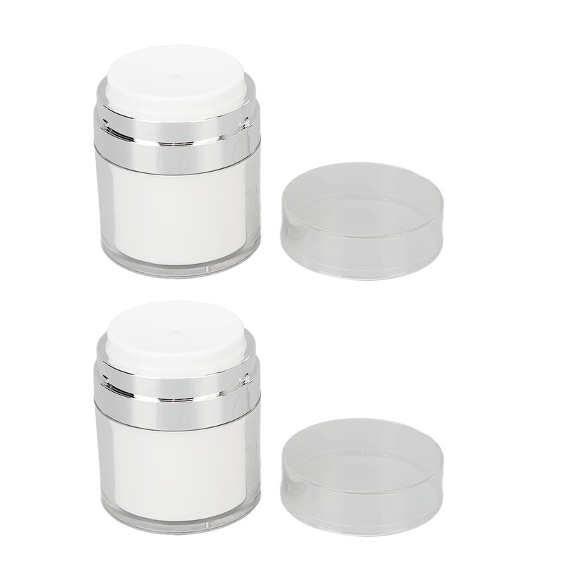 2pcs 50ml Cream Jar Refillable Empty Acrylic Vacuum Makeup Jar