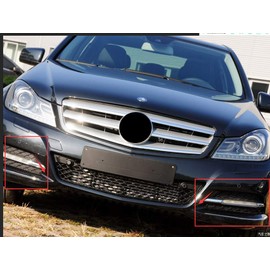 2pcs LED Daytime Running Light Fog Light Lamp DRL Compatible with 2011-2013 Mercedes W204 C-Class Facelift '12-'14