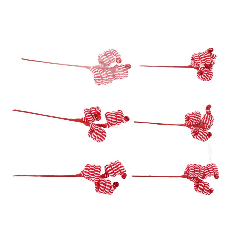 Christmas Candy Canes Wool Christmas Candy Cane Hanging Ornaments