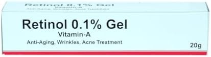 Gel de retinol con vitamina A al 0,1 que repara líneas finas y arrugas, tratamiento de cicatrices, manchas solares y de la edad, antienvejecimiento