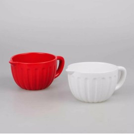 Spritz 2ct Valentine's Day Mixing Bowl Red/White - Bullseye's Playground (NIB)